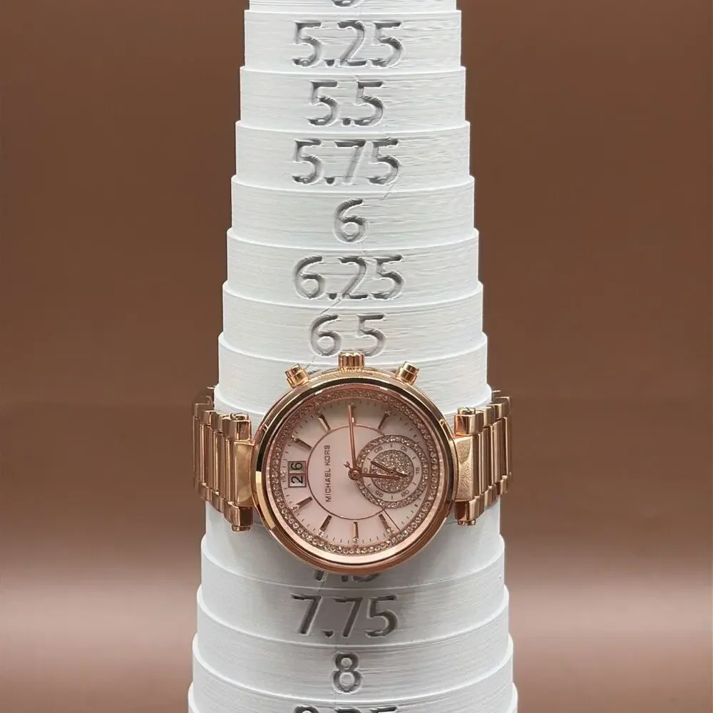 Authentic Michael Kors Sawyer Crystals Rose Gold Women's MK6282 Watch